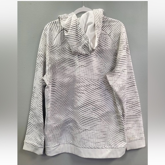 NIKE DRI-FIT long-sleeved men's white hoodie Nike logo, drawstring size 2XL - Picture 2 of 4